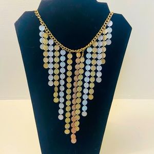 Multi tiered multi colored necklace